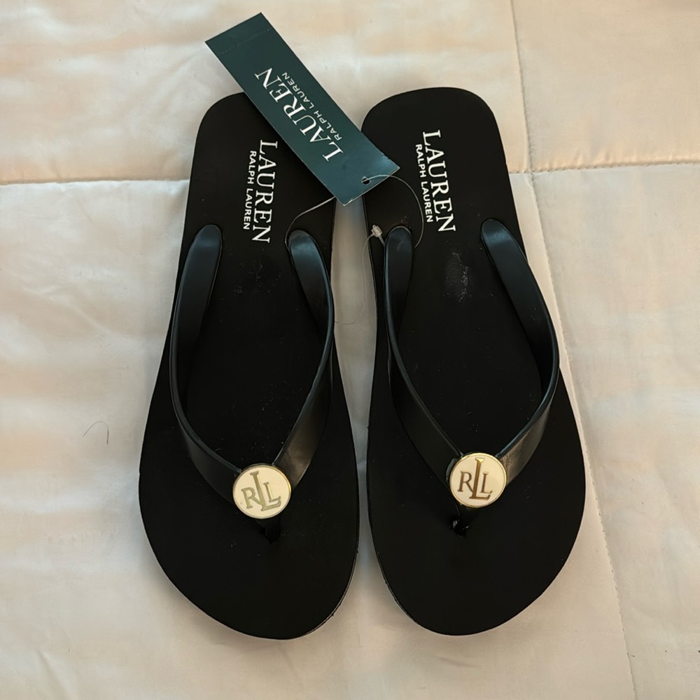 NWT Lauren Ralph Lauren Flip Flops